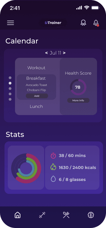 The DubblU dashboard on iPhone
